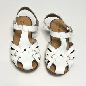 Cat & Jack White Kids Strappy Velcro Sandals | Toddler Girls Size 11